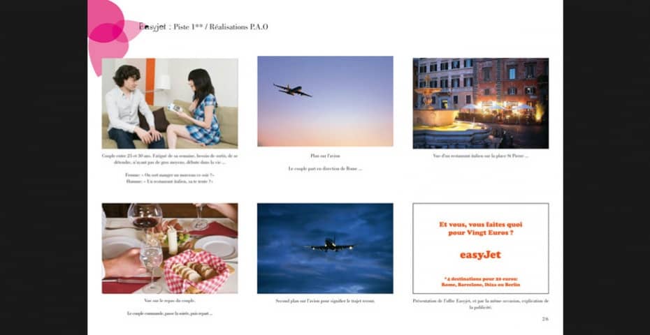 PROJET EASYJET - Sujet publicitaire