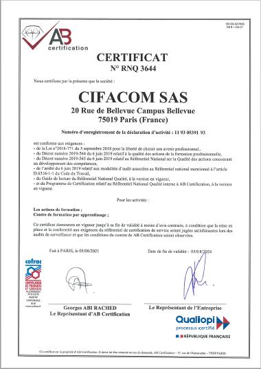 Cifacom Qualiopi Cifacom Qualiopi