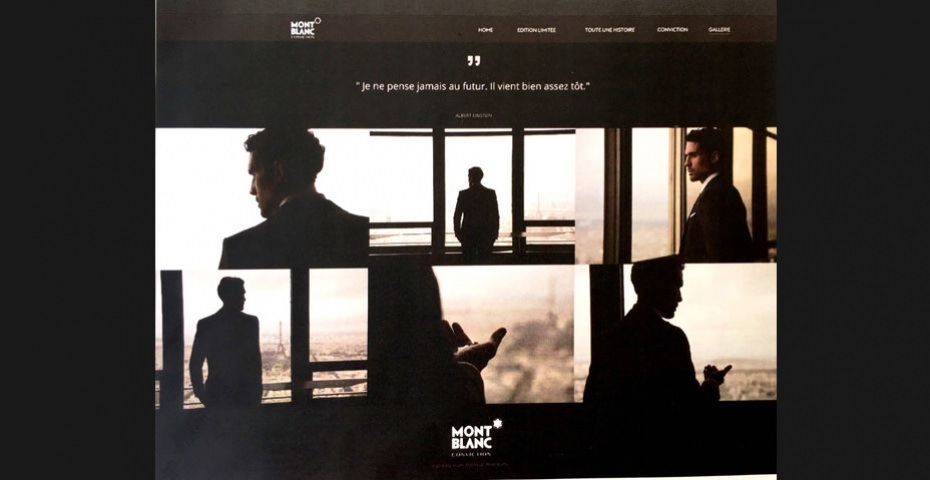 CAMPAGNE 360° POUR MONTBLANC - MASTÈRE DIRECTEUR ARTISTIQUE, PROMOTION 2016 CAMPAGNE 360° POUR MONTBLANC - MASTÈRE DIRECTEUR ARTISTIQUE, PROMOTION 2016